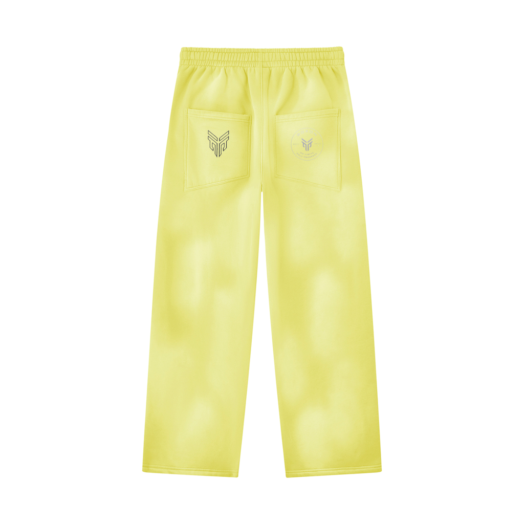 Unisex Sunfade Wide Leg Fleece Sweatpants